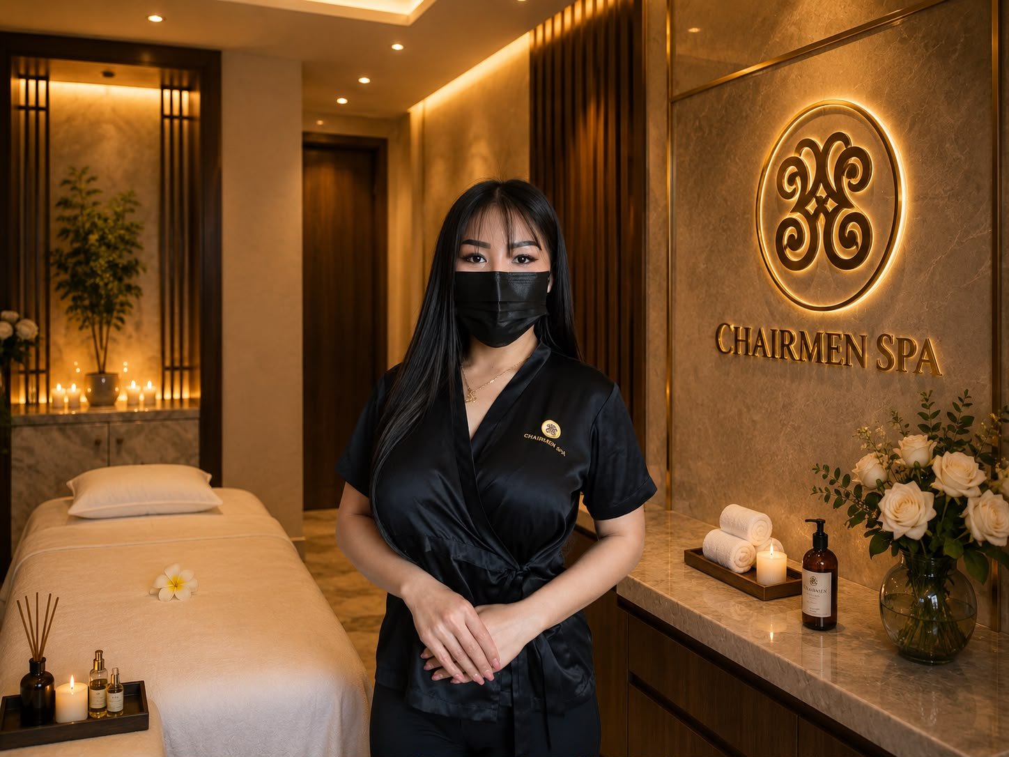 Professional spa therapist at Chairmen Hotel Spa Doha